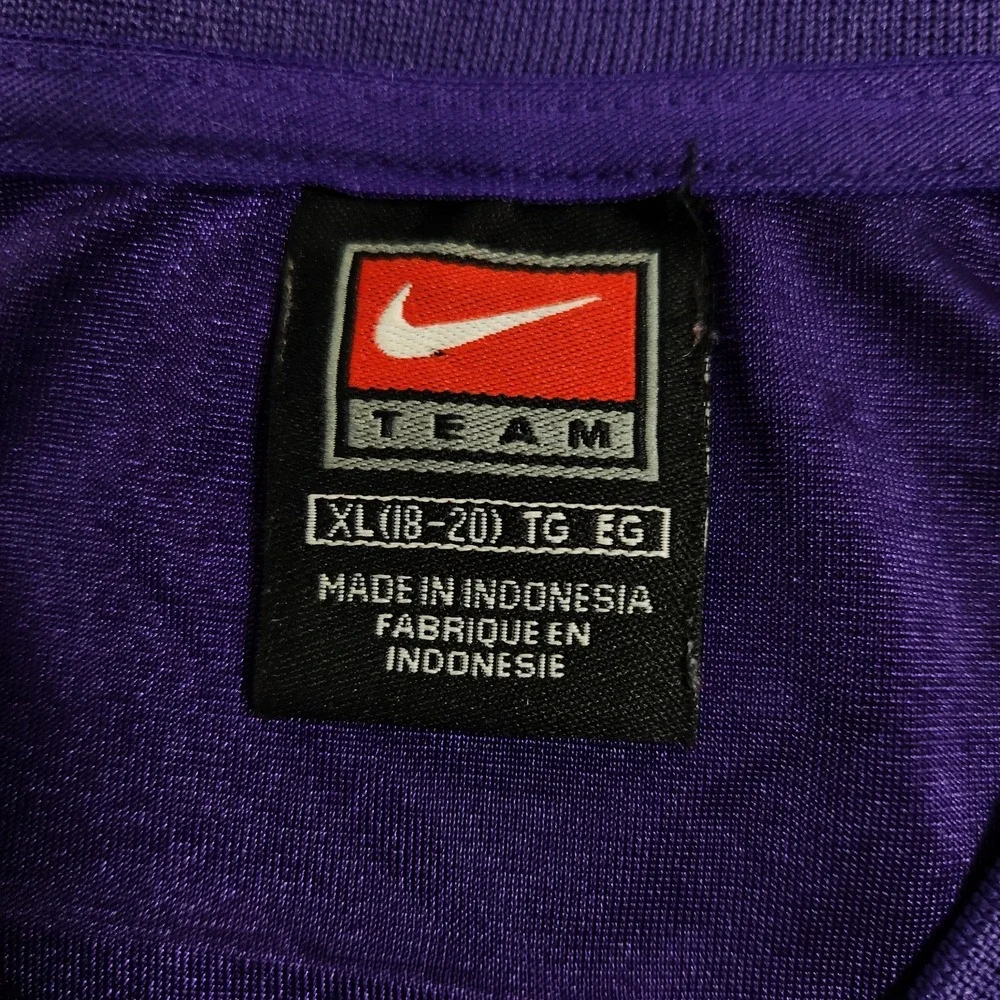 Nike Team‎ Purple V-Neck Shirt Size XL